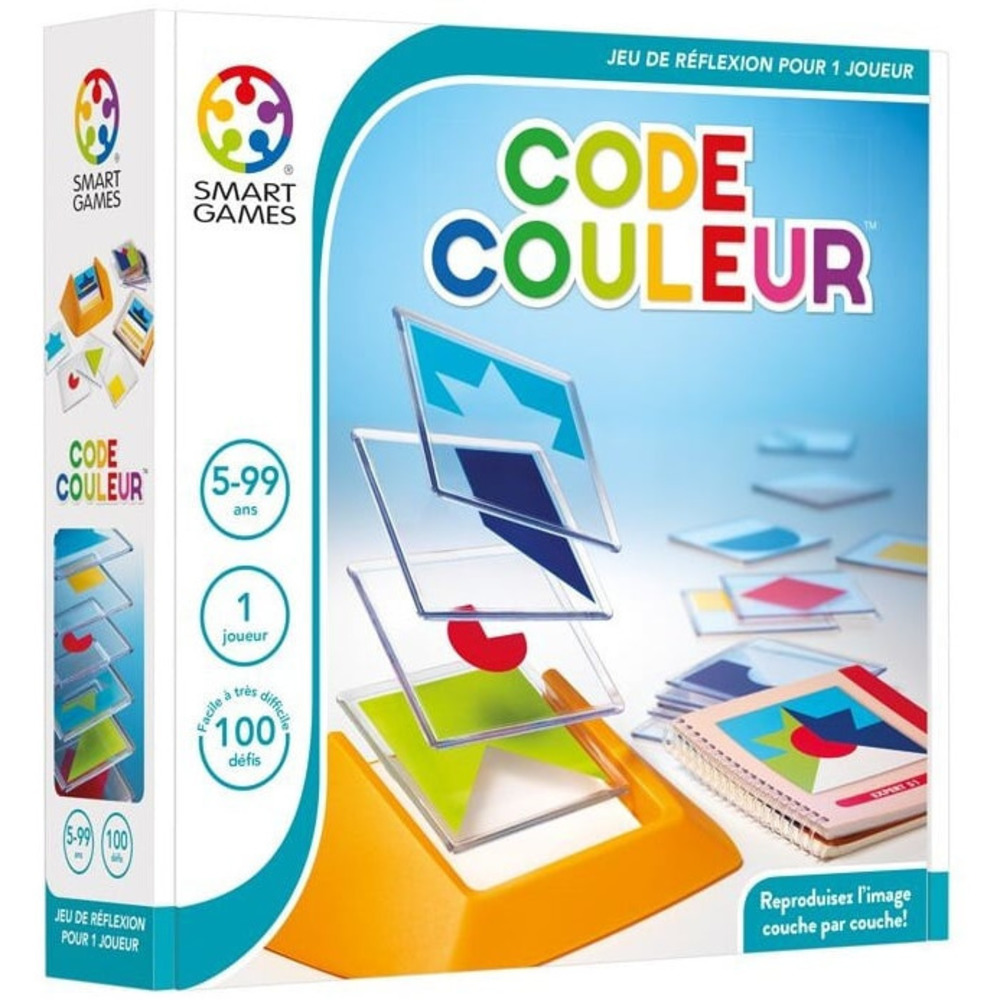 New in Box-Smart Games Code Couleur(Color Code)-Multilingual